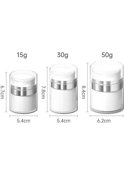 Style1 30ML Boş Havasız Pompa Kavanoz Doldurulabilir Kremler Jeller Losyonlar Dağıtıcı Seyahat Sızdırmaz Kozmetik Konteyner Vakum Şişesi Yeni (Yurt Dışından) fiyatları