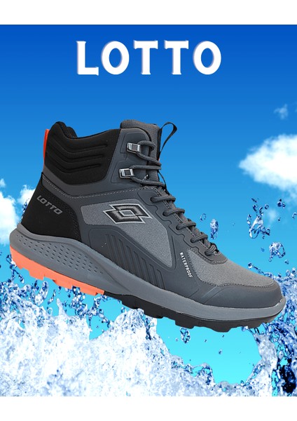 1771-CROWEL Anatomik Tabanlı Waterproof Trekking Spor Bot - NKT01771-GRI-41