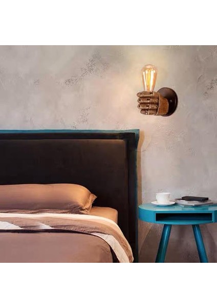 Reçine Yumruk Duvar Işık Bar Restoranı Sol El Duvar Işığı (Yurt Dışından) fırsatları