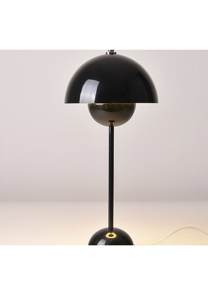 Modern Demir Flowerpot Masa Lambaları Yatak Odası Oturma Odası Başucu Masa Işıkları Ev Çalışma Masa Lambası E27 Aydınlatma Armatürleri (Siyah) (Yurt Dışından) fiyatları