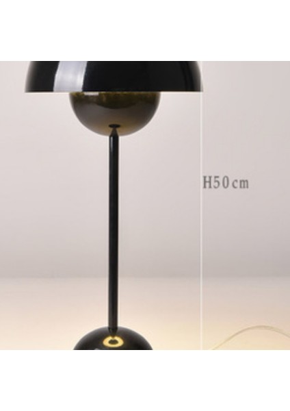 Modern Demir Flowerpot Masa Lambaları Yatak Odası Oturma Odası Başucu Masa Işıkları Ev Çalışma Masa Lambası E27 Aydınlatma Armatürleri (Siyah) (Yurt Dışından) fırsatları
