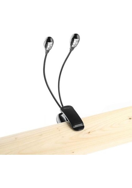 2 Çift Esnek Arms 4 Piyano Müzik Stand Kitabı Için LED Klipsli Işık Lambası (Yurt Dışından)