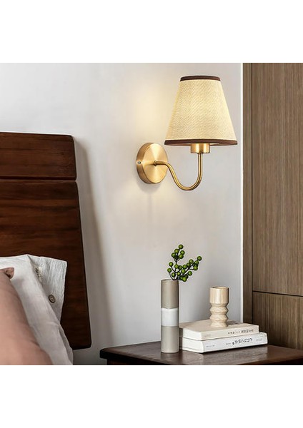 Keten Renkli Kumaş Başucu Duvar Lambası, Elektrolizli Demir Kavisli Kol Okuma Işığı Yatak Odası, Otel (Yurt Dışından) fiyatları