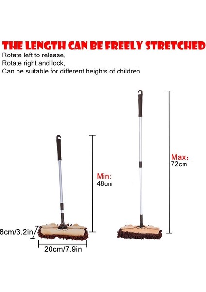 Çocuklar Için Mini Temizlik Temizlik Alet Takımı, 3 Adet Komple Sevimli Küçük Paspas, Küçük Süpürge, Çocuklar Için Küçük Faraş Dahil (Yurt Dışından) fiyatları