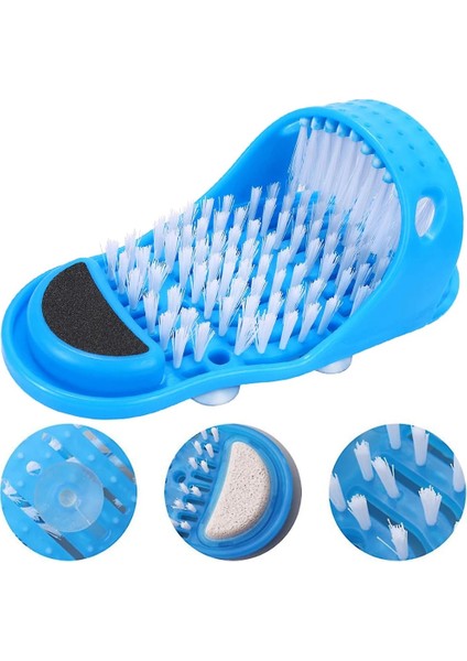 1 Adet Pembe Beyaz 1 Adet Peeling Temizleme Terlik Duş Ayak Scrubber Ayak Temizleyici Yıkama Fırçası Ölü Deriyi Çıkarma Sürtünme Ayak Masajı Terlik (Yurt Dışından)