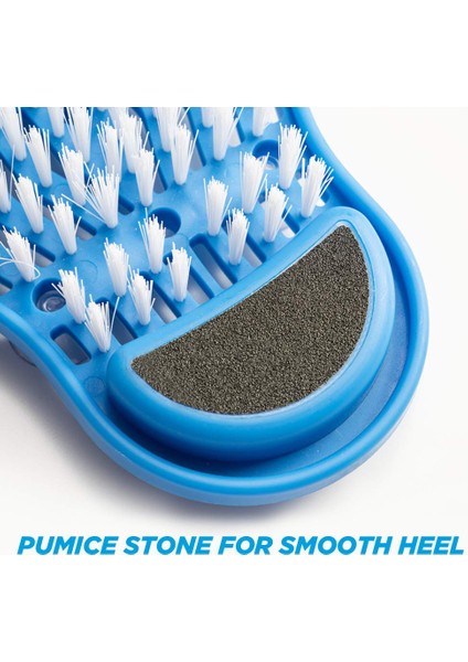 1 Adet Pembe Beyaz 1 Adet Peeling Temizleme Terlik Duş Ayak Scrubber Ayak Temizleyici Yıkama Fırçası Ölü Deriyi Çıkarma Sürtünme Ayak Masajı Terlik (Yurt Dışından)