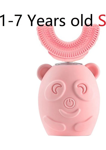 Elektrikli Diş Fırçası Kafası Çocuklar Için U Şeklinde 360 Derece Silikon Diş Fırçası Değiştirilebilir Kafa Fırça Kafası Aksesuarları 1-14YEAR (Yurt Dışından)