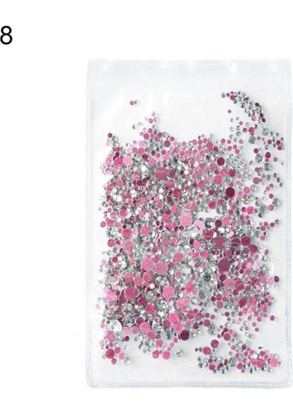 8 1440 Adet/takım Uygun Tırnak Taklidi Dekor Parlak Tırnak Süsleme Glitter Yaratıcı Zarif Modern Stil Tırnak Taklidi (Yurt Dışından)