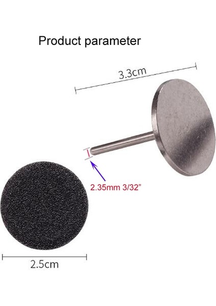 100 ADET-120 25MM Çaplı Ayak Törpü Ayak Dosya Mandrel Ayak Zımpara Kağıdı Pedikür Cilalı Zımpara Halkası Pedikür Aracı Taşlama Mili Çekirdek (Yurt Dışından)