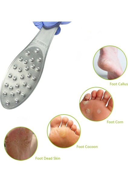 B Pedikür Ayak Dosya Scrubber Sert Cilt Sökücüler Islak ve Kuru Ayaklar Için Törpü Mısır Temizleme Paslanmaz Çelik Aletler Uzun Ömürlü Tampon (Yurt Dışından) fiyatları