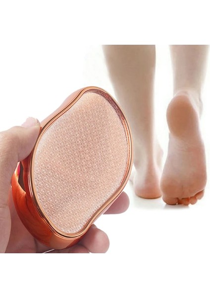 02 Pul Pul Ayak Sert Ölü Cilt Pedikür Sökücü Scrubber Soyma Artefakt Soyma Nano Cam Ayak Plakası Dosya Pedikür Aracı Silgi (Yurt Dışından)
