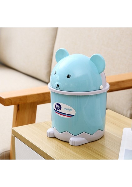 Flyeer Yaratıcı Sevimli Masaüstü Çöp Masaüstü Kapaklı Küçük Kağıt Sepeti Mini Flip Plastik Çöp Tenekesi Pembe (Yurt Dışından) fırsatları