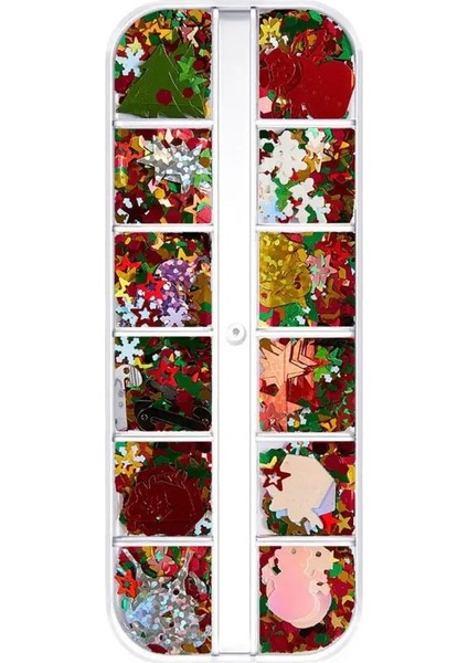 8 1 Kutu Tırnak Pul Noel Tarzı 3D Etkisi Ultra Ince Nail Art Charms Dilim-Dekorasyon Polimer Kadın Için (Yurt Dışından) modelleri
