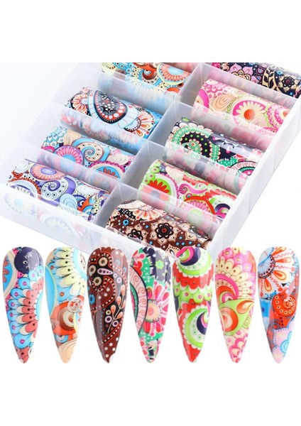 Güzelleştirici Çivi Kağıt Etnik Totem Salon Için Nail Art Dekorasyon Aksesuarları (Yurt Dışından)