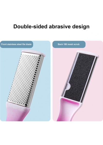 Gül Kırmızı Dayanıklı Ayak Dosyası Paslanmaz Iyi Kavrama Paslanmaz Çelik Profesyonel Scrubber Pedikür Aracı Ayak Scrubber Islak Kuru Kullanım (Yurt Dışından) modelleri