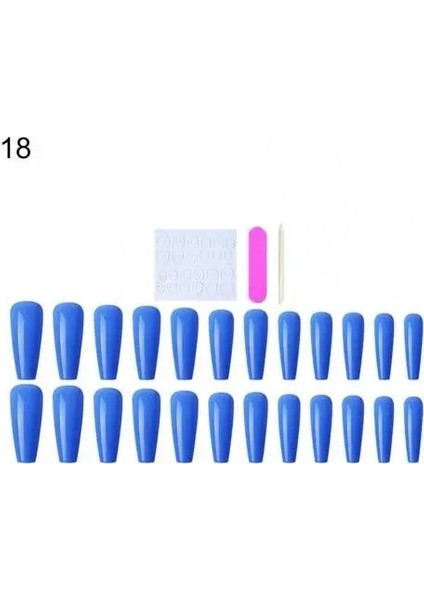 18 Tırnak Uzatma Ucu Tırnaklara Basın Sahte Mat Ipuçları Yanlış Çivi Nefis Tırnak Ucu (Yurt Dışından)