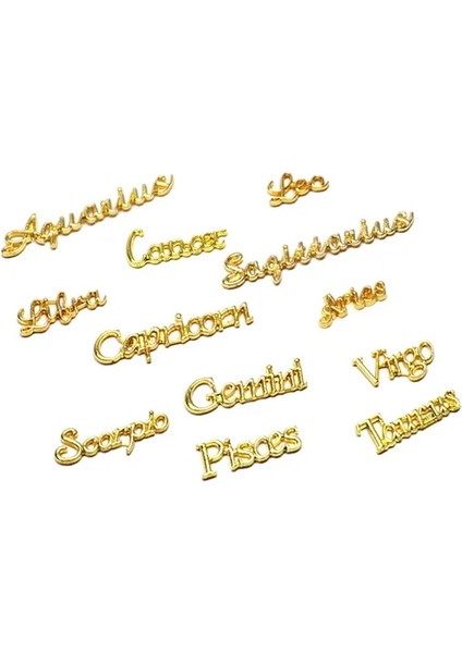 Mektup Uzun Ömürlü 3D Etkisi Metal Doldurma Dıy Charm Nail Art Dekorasyon Makyaj Için (Yurt Dışından)