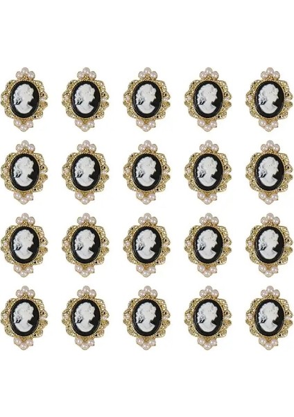 L Dekoratif Tırnak Dekorasyon Yaratıcı Tırnak Sanat Takı Sahte Inci Taklidi Tırnak Güzellik 3D Tırnak Sanat Zanaat Inci Taklidi (Yurt Dışından)