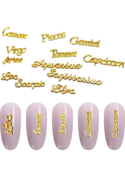 Mektup 12 Adet/takım Zarif Takımyıldızı Şekli Nail Art Süslemeleri Glitter Nail Art Charm Nail Art Parlak (Yurt Dışından) fiyatları