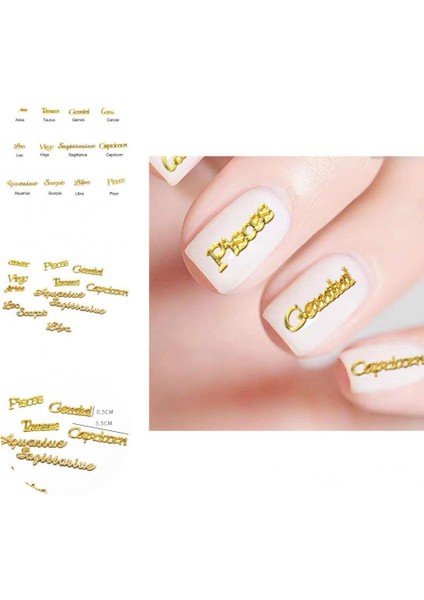 Mektup 12 Adet/takım Zarif Takımyıldızı Şekli Nail Art Süslemeleri Glitter Nail Art Charm Nail Art Parlak (Yurt Dışından) indirimleri