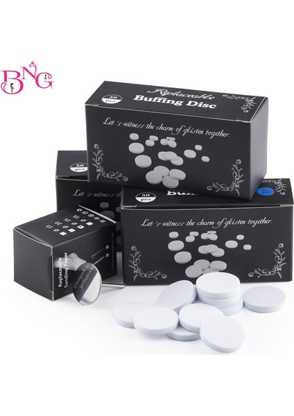 G2000 50 Adet 25MM Çanta Pedikür Pedleri Tırnak Parlatıcı Disk Ayak Pedikür Diski Kendinden Yapışkanlı Değiştirilebilir Zımpara Parlatma Dosyaları Tırnak Ayak Bakımı Araçları (Yurt Dışından)