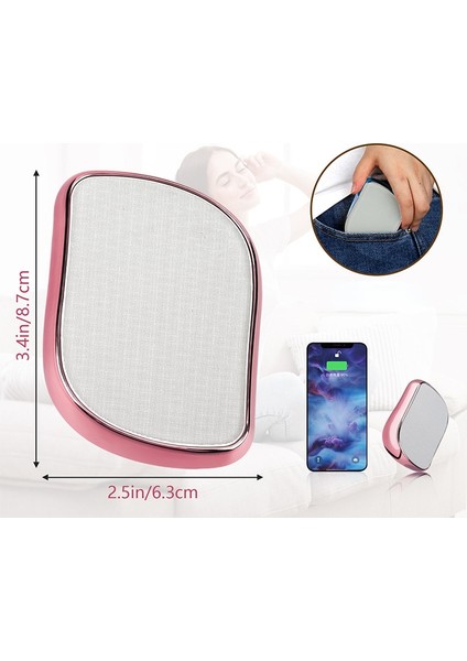 Mavi Nano Kristal Epilatör Tüy Dökücü Sakız Adam Kadın Epilasyon Silgi Ağrısız Depil Hop Taş Epilasyon Vücut Peeling (Yurt Dışından)