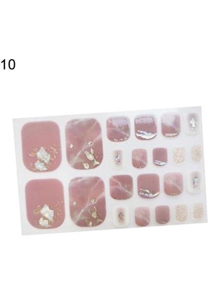 10 Nail Art Çıkartması Kendinden Yapışkanlı Yaratıcı Kağıt Dekoratif Tırnak Dekor Etiket Kadınlar Için (Yurt Dışından)