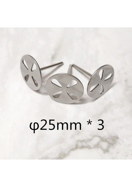 Oymak 25MM 3 Adet Tırnak Matkap Disk Ucu Paslanmaz Çelik Yedek Zımpara Diski Mandrel Elektrikli Tırnak Matkap Aksesuarları Zımpara Kağıdı (Yurt Dışından)