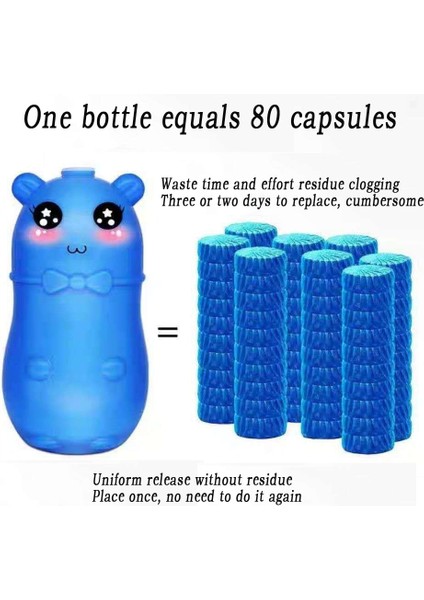 [weja] Mavi Kabarcık Ayı Tuvalet Temizleyici Kokusu Deodorantı Tuvalet Temizleyici Banyo Aksesuarları Banyo Deodorantı (Yurt Dışından) modelleri