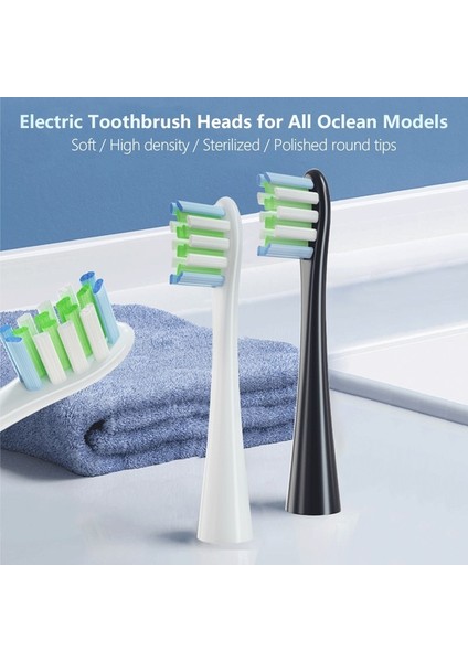Oclean x Pro/x/zı/f1/air 2/one/se Sonic Elektrikli Diş Fırçası Diş Temizleme Değiştirilebilir Kafaları Için Yedek Fırça Kafaları (Yurt Dışından)
