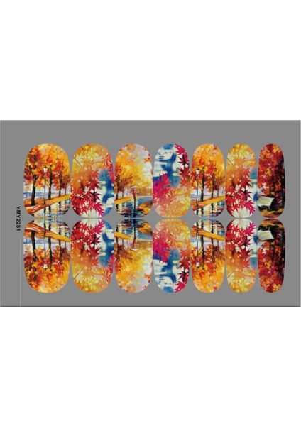 L Solmayan Yüksek Yapışma Akçaağaç Sincap Sonbahar Tırnak Dekor Çıkartmaları Kadın Için (Yurt Dışından) fırsatları