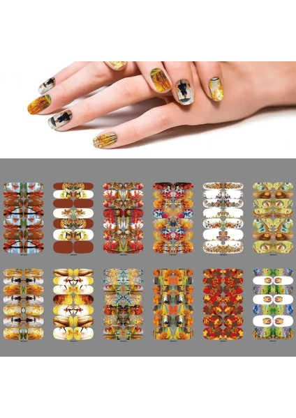 L Solmayan Yüksek Yapışma Akçaağaç Sincap Sonbahar Tırnak Dekor Çıkartmaları Kadın Için (Yurt Dışından) indirimleri