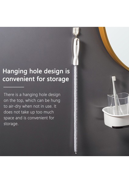 1/10 Adet Uzun Temiz Fırça Lavabo Borusu Tarama Fırçası Takunya Deliği Sökücü Araçları Esnek Temizleyici Mutfak Drenaj Banyo Kanalizasyon Saç (Yurt Dışından)