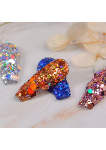 6 Tırnak Kaydırıcı Kolay Yapışan Tırnak Payetler Glitter Süslemeleri Takılar Nail Art Payet Dekoratif (Yurt Dışından) fiyatları