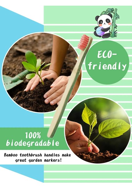 5/10 Adet Çocuklar Bambu Diş Fırçaları Yumuşak Kıllar-Vegan Organik Çevre Dostu Çocuklar Için Diş Fırçası Hafif, Pürüzsüz Bambu Kolları (Yurt Dışından) modelleri