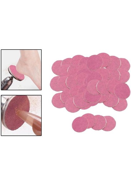 80 50X Zımpara Diski Yedek Ped Pembe Zımpara Ped Diskleri Ölü Kırık Sert Cilt Parlatma Zanaat Kadın Erkek Için Değiştirilebilir (Yurt Dışından)