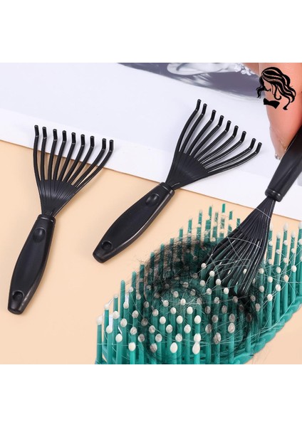 Taşınabilir Uzun Saplı Saç Pençe Temizleme Tarağı/saç Kir Temizleme Kuaförlük Aracı Masaj Hava Yastığı Tarak Temizleyici (Yurt Dışından)