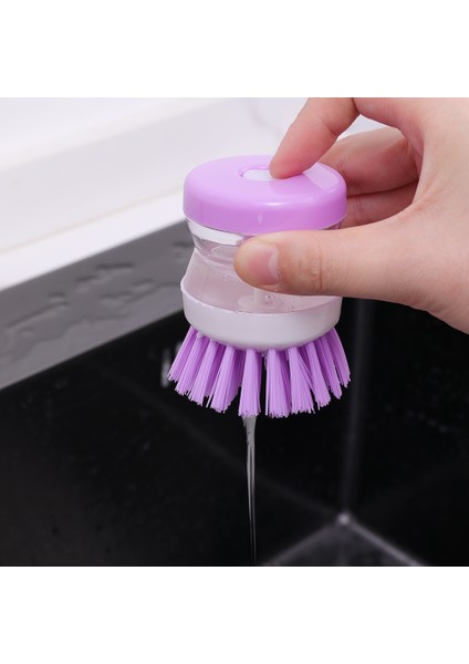 1/3 Adet Mutfak Pres Tipi Otomatik Sıvı Yıkama Fırçası Pot Bulaşık Ev Temizleme Fırçası Dağıtıcı Bulaşık Yıkama Gereçleri Aracı (Yurt Dışından) fırsatları