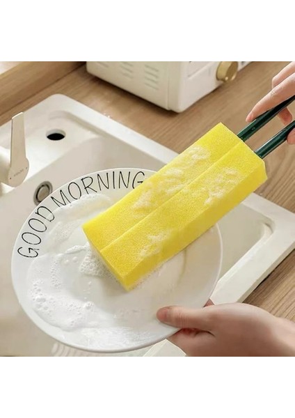 El Çift Başlı Yumuşak Sünger Fırça Hızlı Köpük Sofra Kitchware Lavabo Kir Çıkarma Fırçası Pratik Aile Temizlik Araçları 1 Adet (Yurt Dışından)