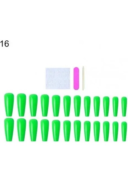 16 Takma Tırnak Iyi Süneklik Mini Degrade Etkisi Takma Tırnak Stiletto Temizle Ipuçları Üzerinde Basın Yapay Tırnak Ipuçları Güzellik Için (Yurt Dışından)