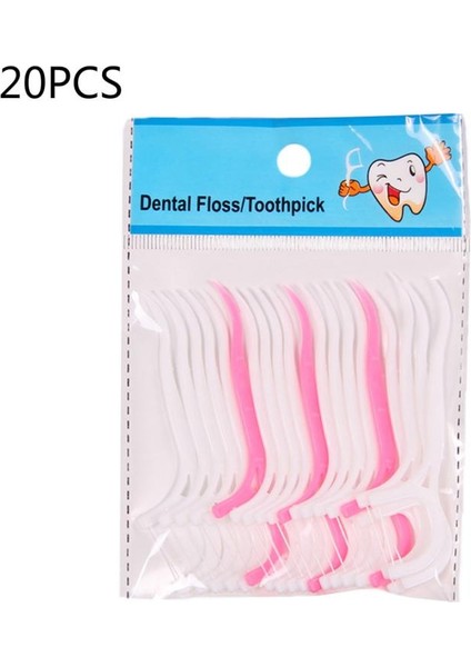 50 Adet Tek Kullanımlık Diş Ipi Aile Ambalaj Temizleme Diş Sopa 7.5cm Diş Ipi Çekme Diş Arası Fırça Kürdan Ağız Bakımı (Yurt Dışından)