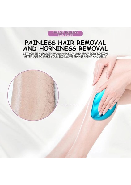 Koyu Mavi Kristal Fiziksel Epilasyon Ağrısız Güvenli Epilatör Kolay Temizlik Yeniden Kullanılabilir Vücut Güzelliği Epilasyon Bakım Araçları Cam Epilasyon (Yurt Dışından) indirimleri