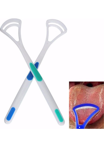2 Adet/paket Dil Fırça Dil Temizleyici Kazıyıcı Temizleme Dil Kazıyıcı Ağız Bakımı Ağız Hijyeni Taze Nefes Tutmak (Yurt Dışından)