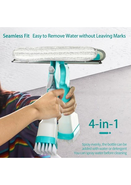 Ayna Cam Temizleyici Pencere Sileceği Için Sprey Şişesi Kazıyıcı ile Çok Fonksiyonlu Temizleme Fırçası Pencere Sileceği (Yurt Dışından) indirimleri