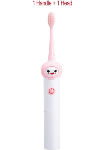 Çocuk Otomatik Elektrikli Diş Fırçası Hiçbir Şarj Edilebilir Karikatür Ipx7 Su Geçirmez Ultrasonik Diş Fırçası Yedek Fırça Kafası (Yurt Dışından)