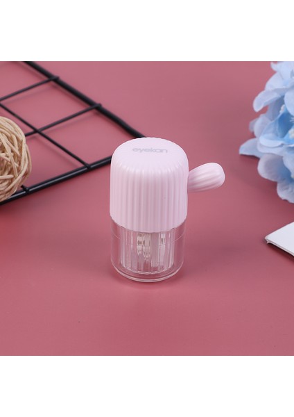 1x Taşınabilir Kontakt Lens Temizleyici Kılıf Kutusu Manuel Rotasyon Yıkama Temizleme Seyahat (Yurt Dışından)