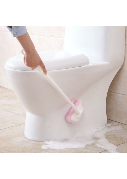 Banyo Halı Sünger Fırçası Uzun Saplı Duvar Fayansı Temizleme Fırçası Pencere Araba Temizleyici Küvet Scrubber Döner Tuvalet Fırçası (Yurt Dışından)