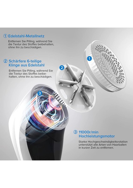 Lint Tıraş Makinesi, Farklı Kumaşlar Için USB Şarj Edilebilir Lint Sökücü Lint Sökücü Lint Kesici Aile Için Mükemmel (Yurt Dışından) fırsatları