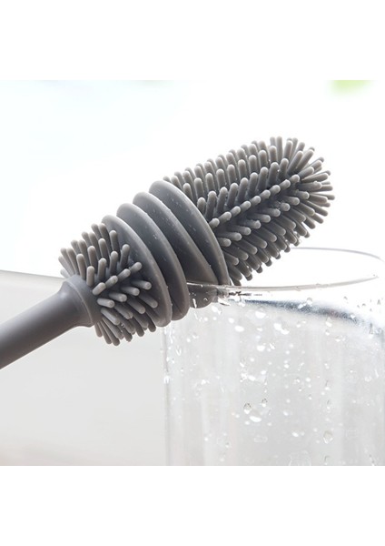 Silikon Bardak Fırçası 360 Uzun Saplı Şişe Bardak Fırçası El Yumuşak Kafa Gıda Sınıfı Sulama Mutfak Ev Temizleme Fırçaları-Mavi Fincan Bursh (Yurt Dışından) indirimleri