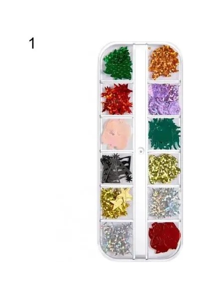 1 Tırnak Payetler Solmayan Nail Art Charms Dilim Dekorasyon Polimer Tırnak Chunkys Nefis (Yurt Dışından)